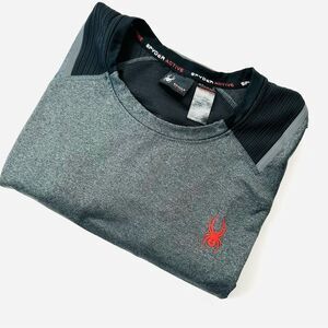 NWOT Spyder Active Men’s SZ XL Long Sleeve Gray Performance Pullover Stretch